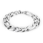 Bracelet - Figaro Chain - Silver