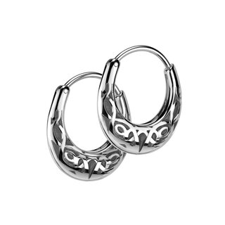 Hoop Earrings - Thick - Pattern