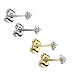 Ear Stud - Crystal - Triangle