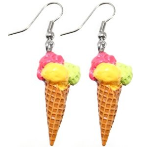 Dangle Earrings - Ice Cream Cone