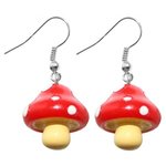Dangle Earrings - Mushroom