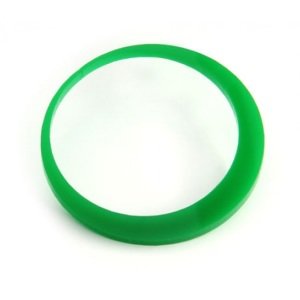 Flesh Tunnel Hoop Earring - Round - Green