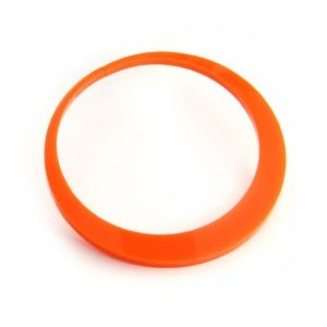 Flesh Tunnel Hoop Earring - Round - Orange