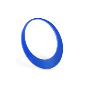 Flesh Tunnel Hoop Earring - Oval - Blue