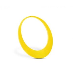 Flesh Tunnel Hoop Earring - Oval - Yellow