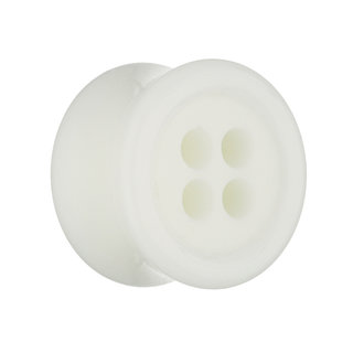 Classic Ear Plug - Button - White