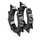 Hoop Earrings - Spikes - Black