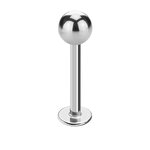 Labret Piercing - Steel - Silver - 1.2mm