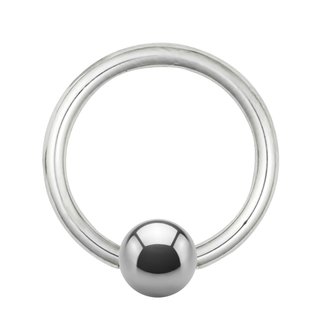 Ball Closure Ring - Titanium - Silver - 1.2mm