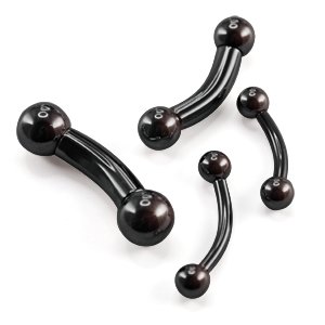 Piercing Bananabell - Steel - Black - 2.0mm to 6.0mm