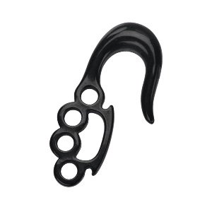 Circular Claw - Acrylic - Brass Knuckle - Black