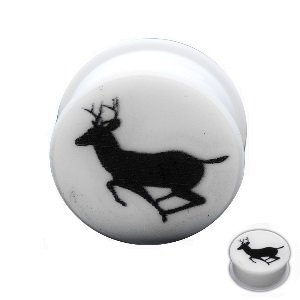 Silicone Ear Plug - White - Deer