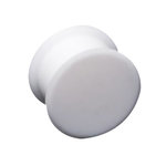 Silicone Ear Plug - White - 8 mm