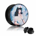 Picture Ear Plug - Screw - Pin Up #2 - 5 mm