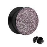 Ear Plug - Glitter - Purple - 4 mm