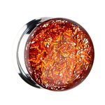 Ear Plug - Double Flare - Glitter - Gold - Orange - 14 mm