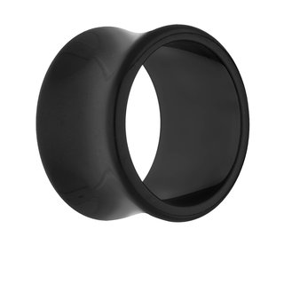 Classic Flesh Tunnel - Black - 8 mm