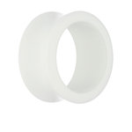 Classic Flesh Tunnel - White - 8 mm