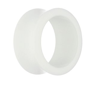 Classic Flesh Tunnel - White - 16 mm