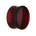 Glass Ear Plug - Red - 5 mm
