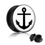 Picture Ear Plug - Screw - Anchor - 8 mm