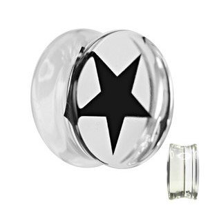 Silhouette Ear Plug - Star -  5 mm